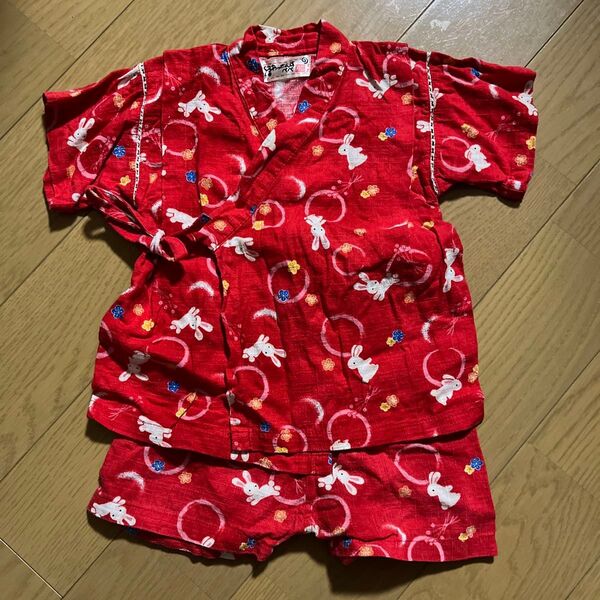 甚平 女の子 上下セット 90センチ