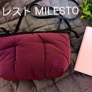 ◆MILESTO ショルダーバッグ◆ふっくらダウン◆美品