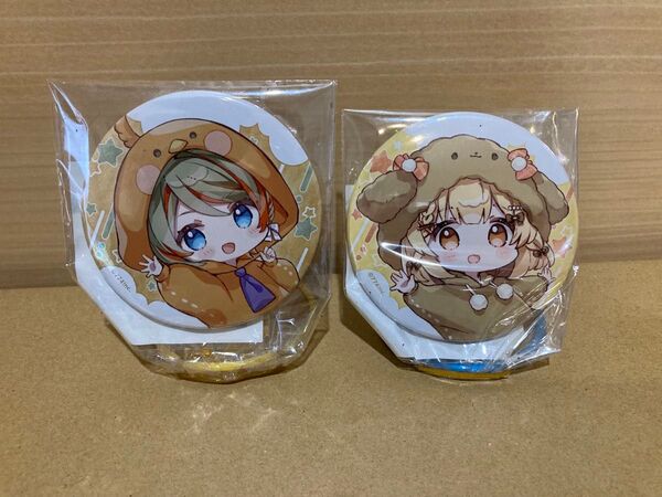 GiGO限定 ななしいんく 缶バッジ~Good night, Fluffy girls~