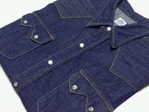  beautiful goods JournalStandard Journal Standard short sleeves Denim western shirt L(40) dark blue indigo made in Japan 