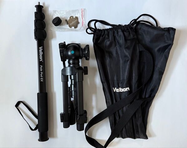 Velbon Pole Pod EXとオイルフリュード雲台FHD-43Mセット