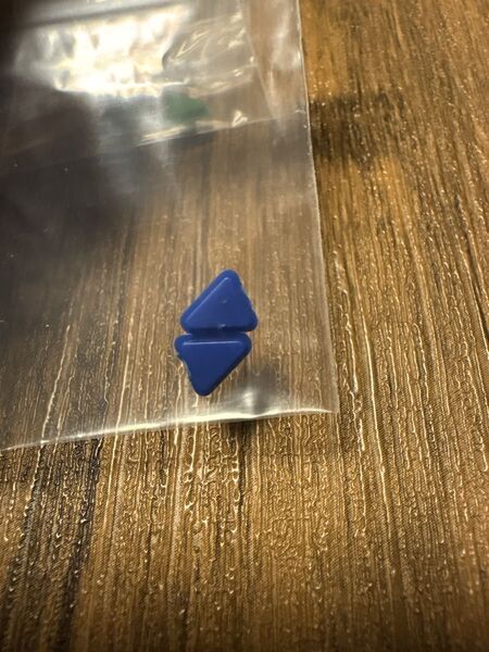 Billet box用1ペア スイッチボタン(ブルー)