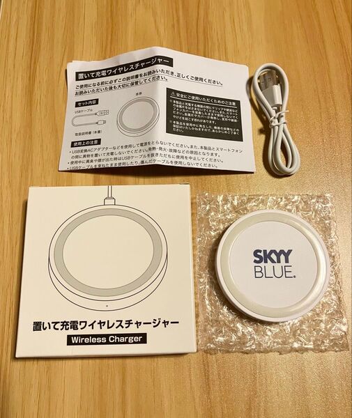 《未使用品》置いて充電ワイヤレスチャージャー Wireless Charger