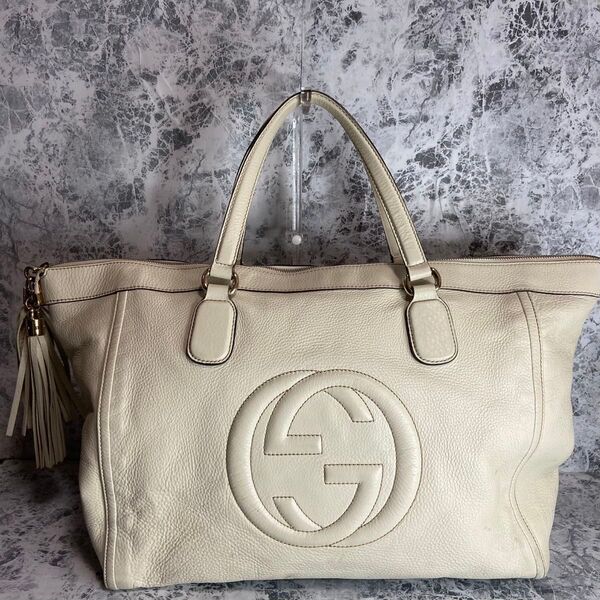 GUCCI グッチ ハンドバッグ ソーホー レザー タッセル