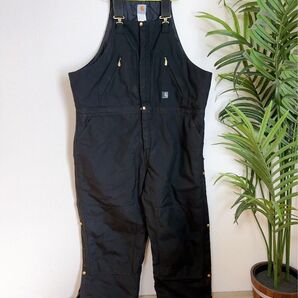 Carhartt ブラック オーバーオール FREE おおきめ オーバーサイズ カーハート