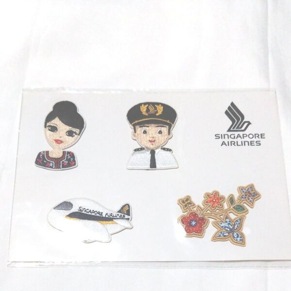 ラストレア シンガポール航空 Ca パイロット 刺繍 ステッカー スーパーワッペン