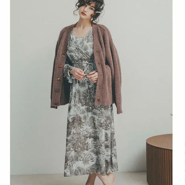 snidel home カシュクールワンピース ミント