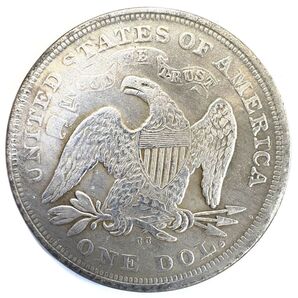 シーテッドリバティ 1ドル ウィズモットー 1870年 CC レプリカコイン