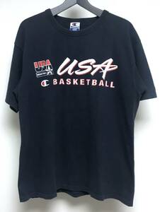 ドリームチーム チャンピオン 90s Tシャツ L ビンテージ champion ネイビー NBA