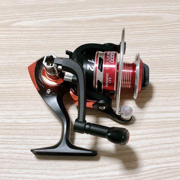 スピニングリール RC3000 レッド 遠投リール 海釣り 淡水釣り