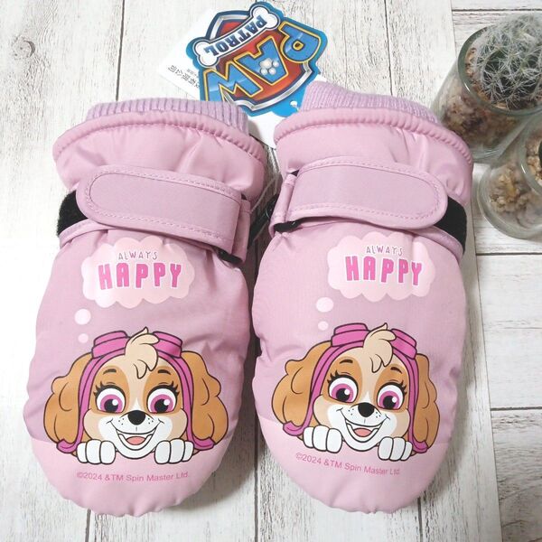 パウパトロール 手袋 防水 子供用 スカイ