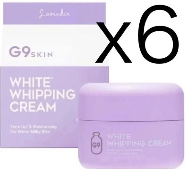 G9SKIN GR G9スキン ホワイト ホイッピングクリーム ラベンダー 6個