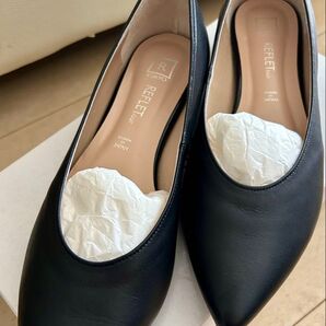 Reflect パンプス 黒 レザー