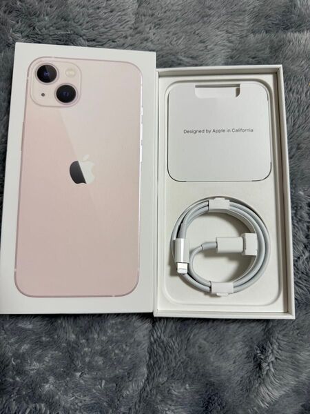 iPhone13ピンク 128GB 空箱 Lightningケーブル付き
