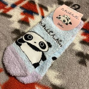 新品 即発送 サンエックスたれぱんだ ふんわりモールソックス 靴下