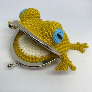 カエル がま口 財布 ハンドメイド