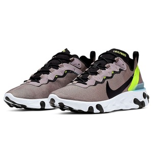 ☆NIKE REACT ELEMENT 55 濃灰/灰/黒/黄 28.0cm ナイキ リアクト エレメント 55 BQ6166-201