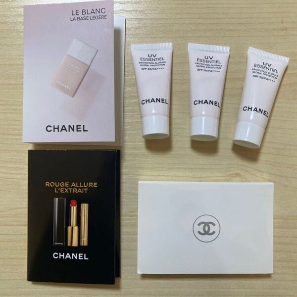 CHANEL シャネル サンプル UVエサンシエル ルブラン ラバーズ レジュール ロゼ ルージュ アリュール レクストレ 口紅