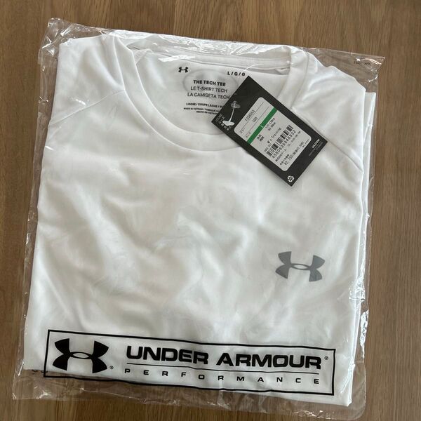 アンダーアーマー UAテック ショートスリーブTシャツ2.0 プラクティスシャツ 1358553 ホワイト Lサイズ 新品