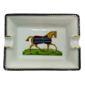 Herms エルメス シュバル 陶器 小物ケース トレー