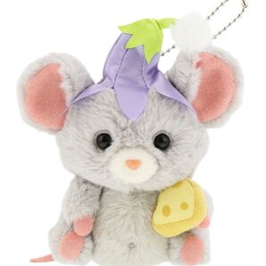 【新品・タグ付き】妖精の谷「ピクシー・ホロウ」でティンカーベルの配達のお手伝いをしている、ネズミのチーズのぬいぐるみチャーム
