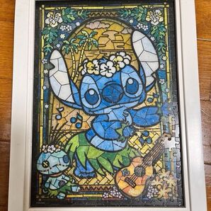 ジグソーパズル ディズニー リロ&スティッチ ステンドグラス 額縁と2点まとめて