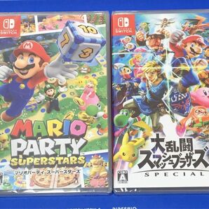 Switch マリオパーティースーパースターズ 大乱闘スマッシュブラザーズ 新品未開封シュリンク付き