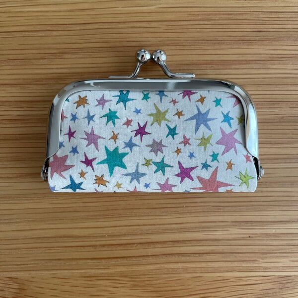 LIBERTY ハンドメイド がま口印鑑ケース 小物入れ