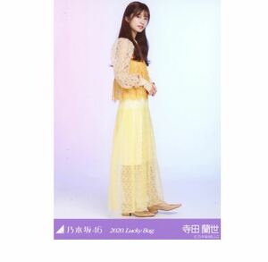 乃木坂46 公式グッズ 寺田蘭世 ヒキ 生写真 1枚 【2020 福袋 Lucky Bag 】しあわせの保護色