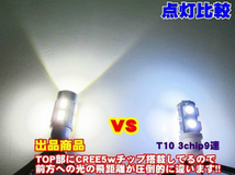 (P)車種別 爆光 LEDバックランプ カルディナ【CALDINA】 AZT.ST.ZZT24# H17.1 ～ H19.6 T20 LED サムスンxCREE T20 9w ホワイト 取付簡単_画像6