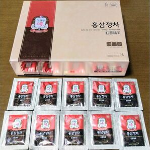 最高峰高濃縮極上プレミアム高麗人参茶『正官庄6年根紅参精茶』お試し10袋