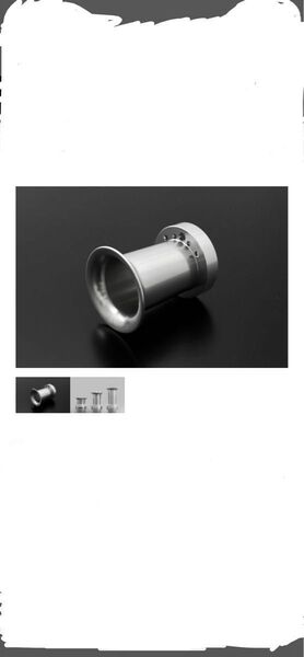 CR用ビレットエアファンネル シルバーアルマイト (アルミ製 ロング/70mm)4個セット