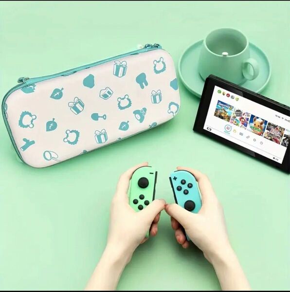 Switch 収納ケース どうぶつの森 キャリングケース ハードケース あつ森 switchケース 新品