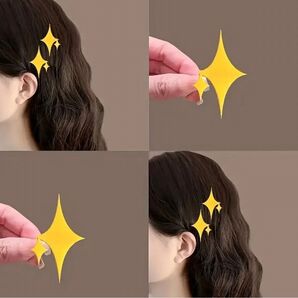 ヘアクリップ ヘアピン キラキラ 韓国 絵文字 髪留め