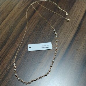 ete k10 淡水パール ネックレス 刻印あり