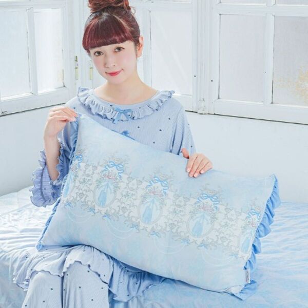 新品未使用 nina's ニナス 接触冷感 枕カバー ブルー