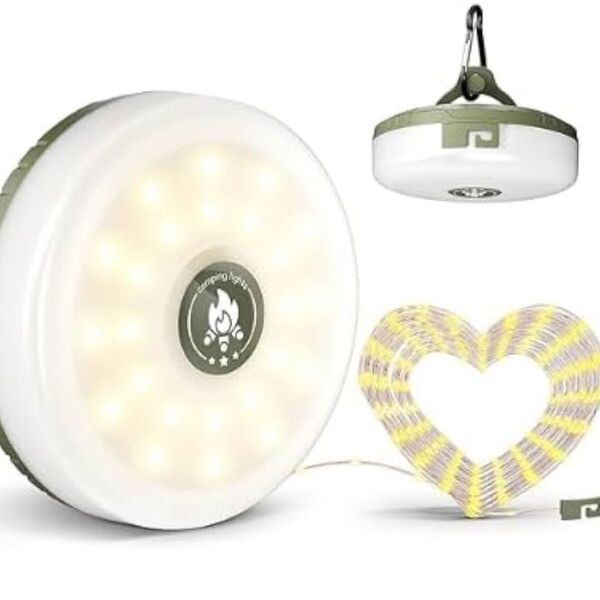 ランタン&ストリングライト LED ランタン ストリングライト付き 9つ点灯モード切替 10M 100球 RGB点滅 LED