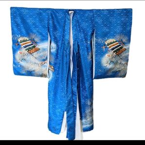 お宮参り 青 お宮参り 着物 男の子 産着 初着 赤ちゃん