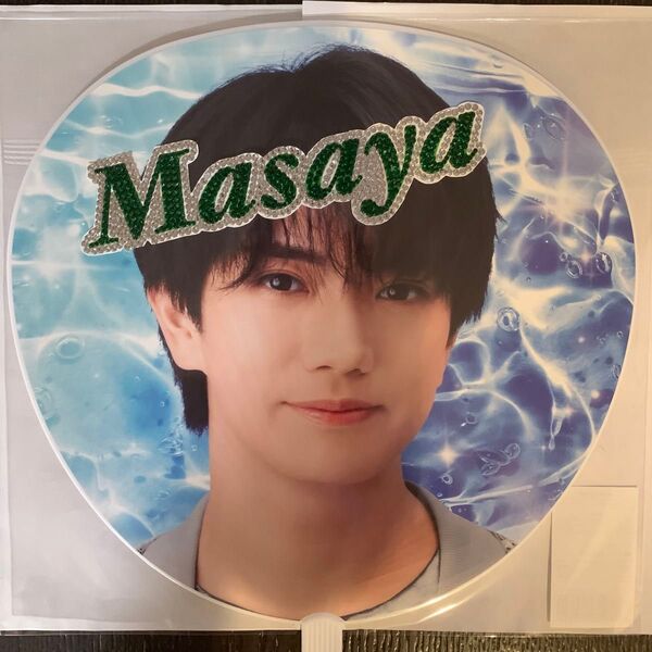デコうちわ ストーン パーツ Masaya 緑