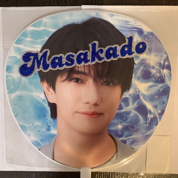 デコうちわ ストーン パーツ Masakado 青