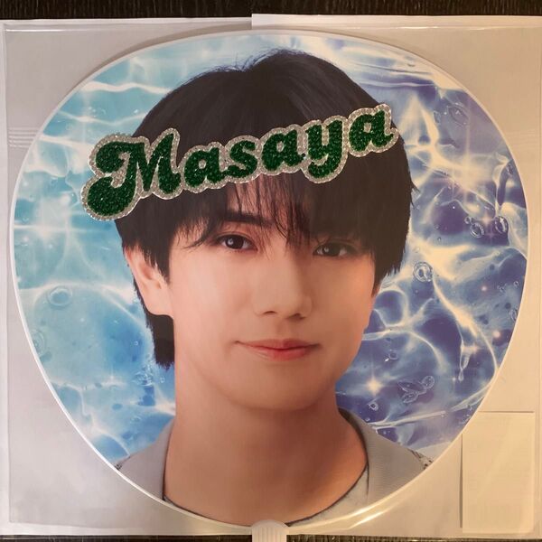 デコうちわ ストーン パーツ Masaya 緑
