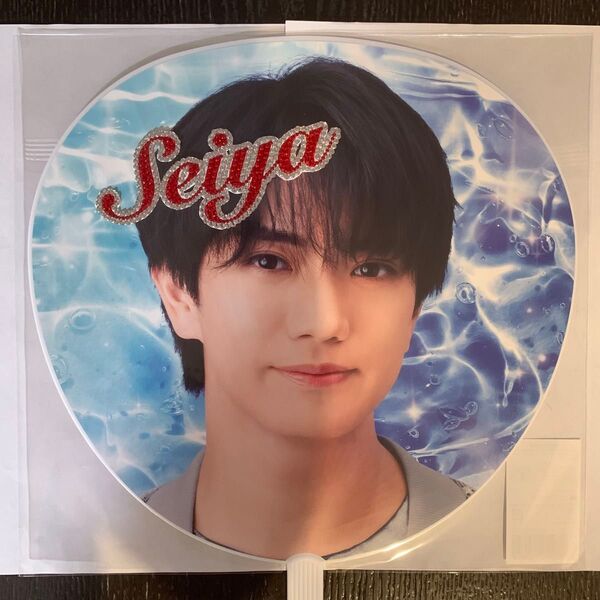 デコうちわ ストーン パーツ Seiya 赤
