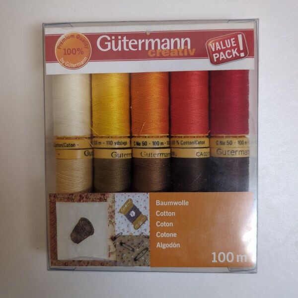 未使用、未開封ギッターマン 糸 10色 セット GUTERMANN 裁縫 手芸 洋裁