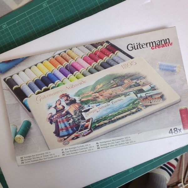 未使用 ギッターマン 糸 48色 セット GUTERMANN 裁縫 手芸 洋裁 ミシン糸