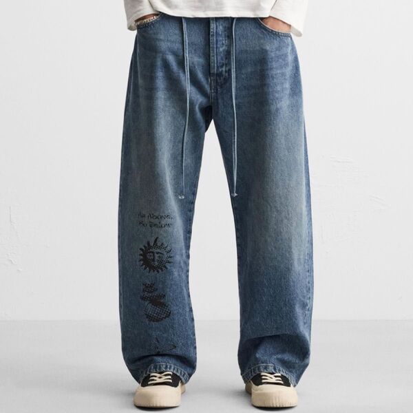 ALL CAPS STUDIO X ZARA バギーフィットジーンズEU42 ZARA