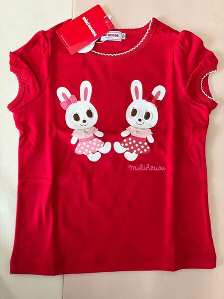 ●ミキハウス●未使用品 Tシャツ 100サイズ 日本製 うさこちゃん