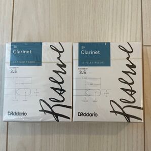 D'Addario Reserve Bb Clarinetリード 3.5 2箱セット