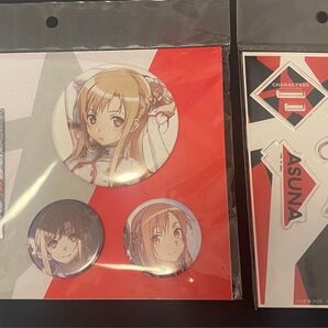 アスナ 缶バッジセット アクリルフィギュア abec BUNBUN 個展 ソードアートオンライン SAO 限定 アクリルスタンド