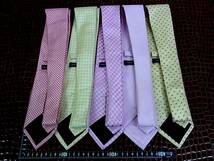 ★3753★SALE【全てシンプルフレーズ（オリヒカ）「SIMPLE PHRASE CRAVAT」ネクタイ・５本セットで！超お買得！】ネクタイ③★_画像2