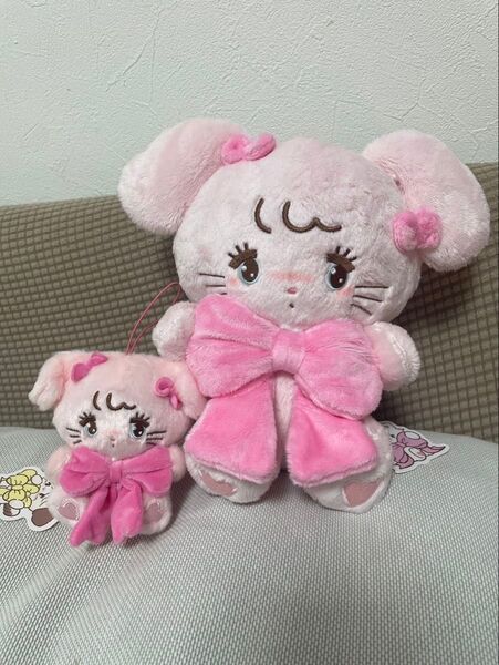mikko 抱きしめおリボンぬいぐるみ マスコット キャミー セット
